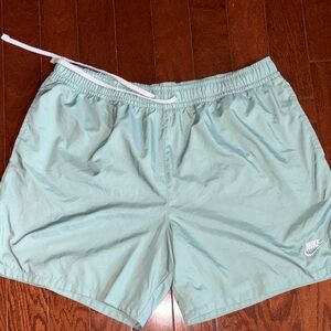 Nike Men's Mint Green Athletic Shorts